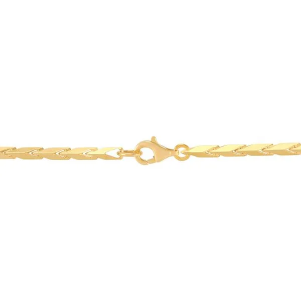14kt YG 22\ Chevron LInk necklace