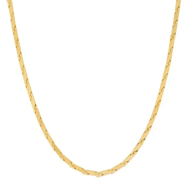 14kt YG 22\ Chevron LInk necklace