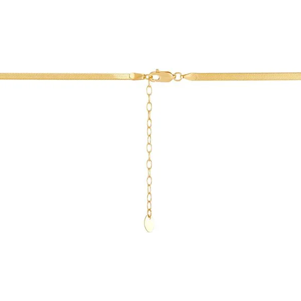 14kt YG 18\ herringbone chain