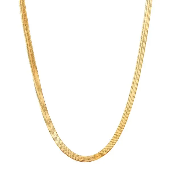 14kt YG 18\ herringbone chain