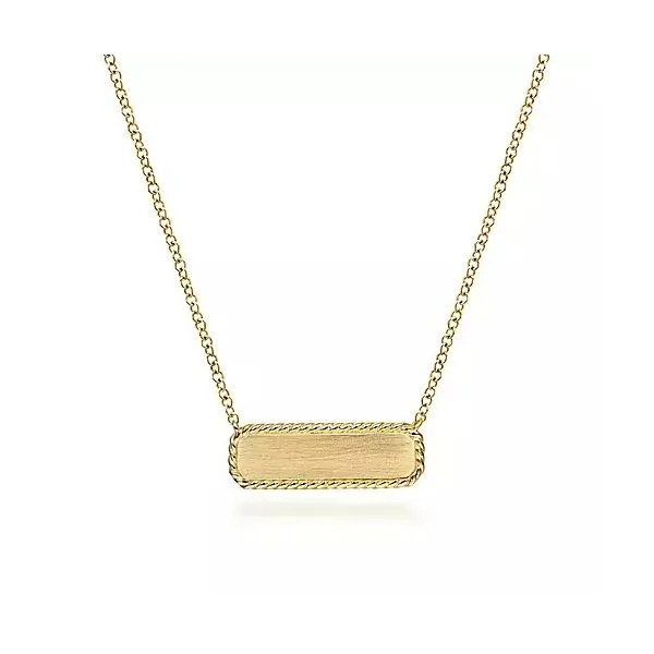 14kt clearance bar necklace