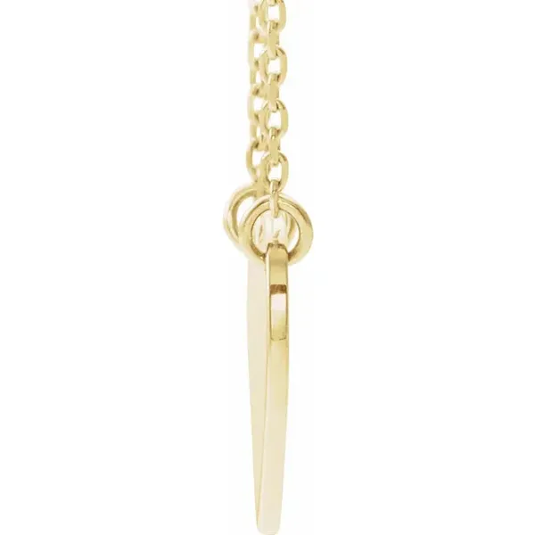 14kt YG Heart necklace Image 2 Carroll's Jewelers Doylestown, PA