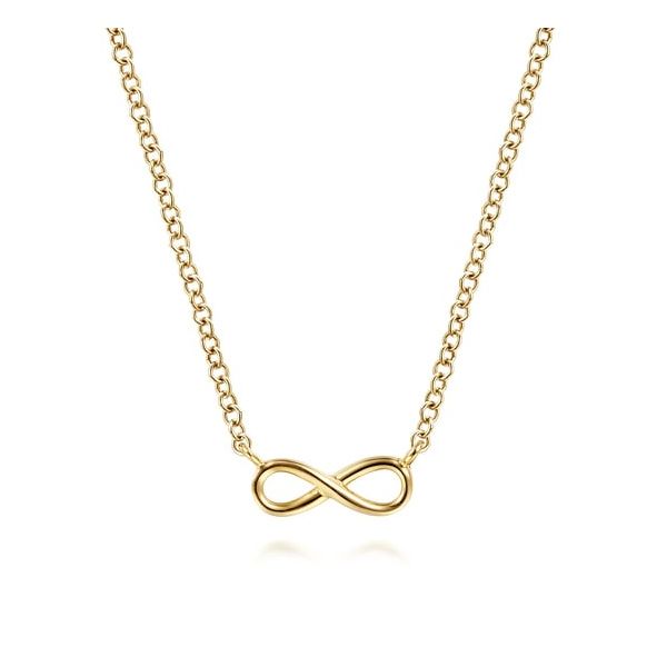 Gold Infinity Necklace Carroll's Jewelers Doylestown, PA