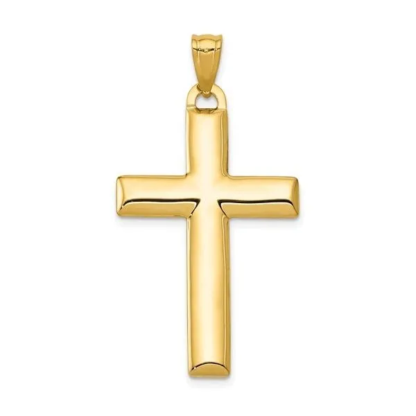 14kt Two tone Reversible Cross