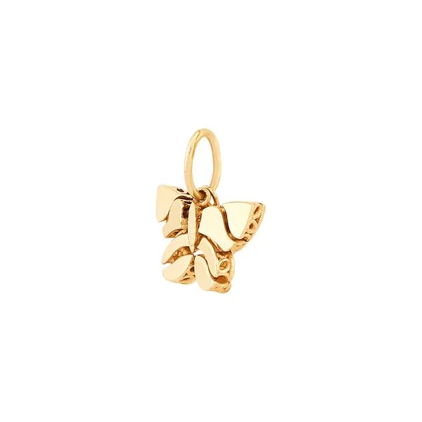 14kt YG solid Butterfly charm
