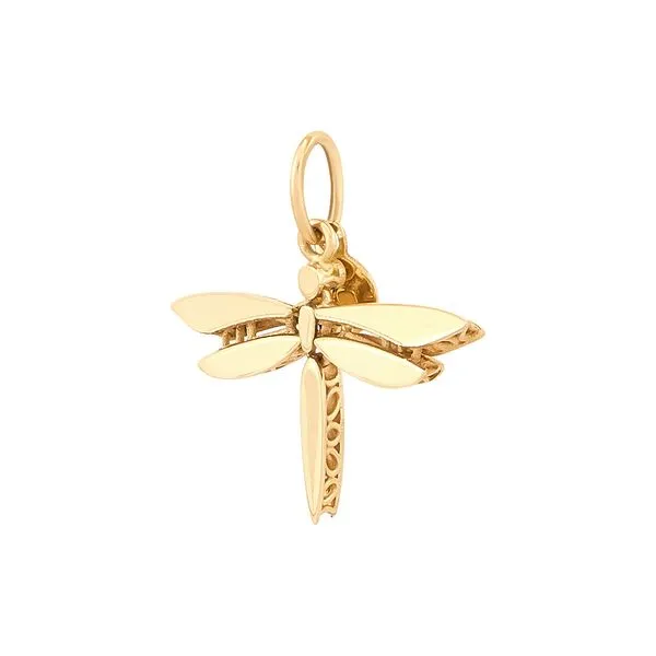 14kt YG Dragonfly Charm