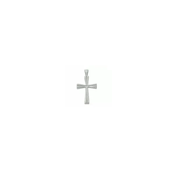 14kt WG Cross