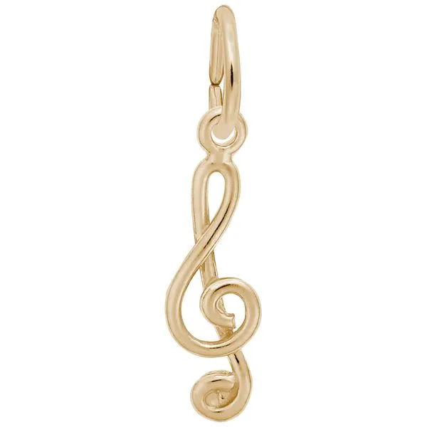 14kt YG Music Charm Carroll's Jewelers Doylestown, PA
