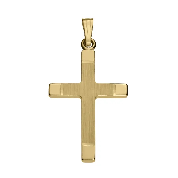 14kt yellow gold cross Carroll's Jewelers Doylestown, PA