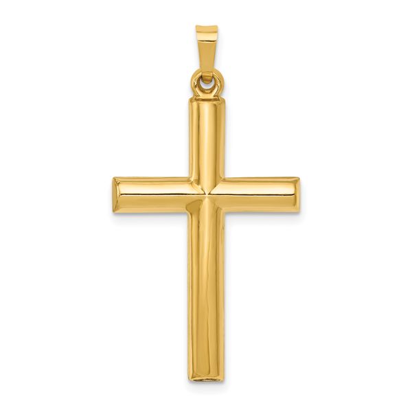 14kt YG Plain Cross Carroll's Jewelers Doylestown, PA