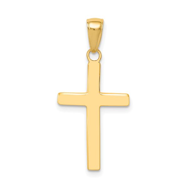 14kt YG Plain Cross Carroll's Jewelers Doylestown, PA