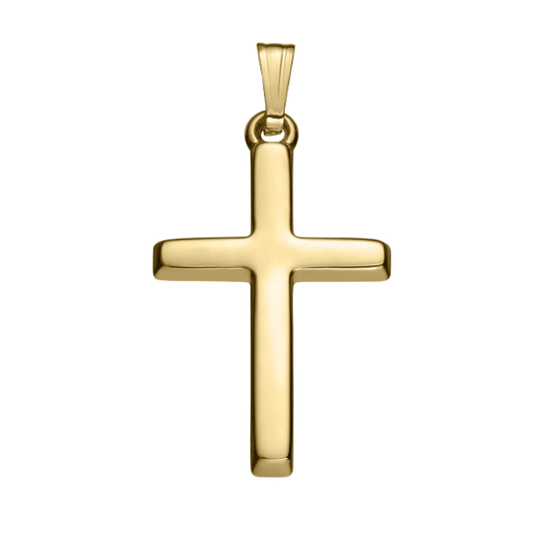 14kt YG Plain Cross Carroll's Jewelers Doylestown, PA