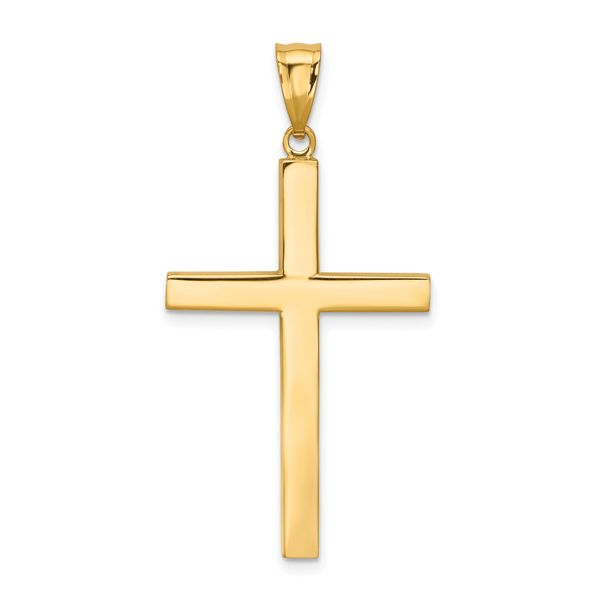 14kt YG Plain Cross Carroll's Jewelers Doylestown, PA