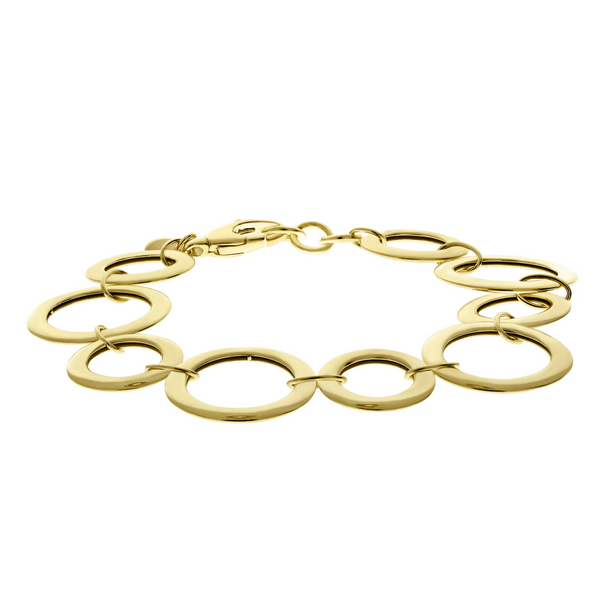 14kt YG circle link bracelet Carroll's Jewelers Doylestown, PA