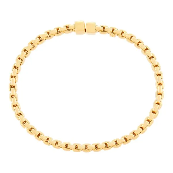 14kt YG flexible cuff bracelet