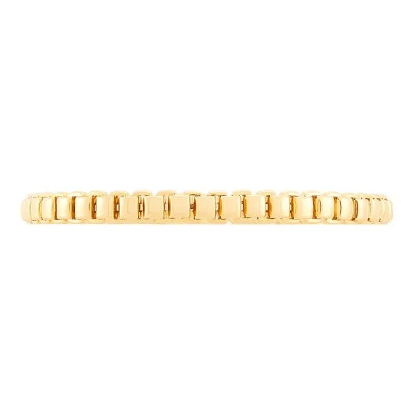 14kt YG flexible cuff bracelet