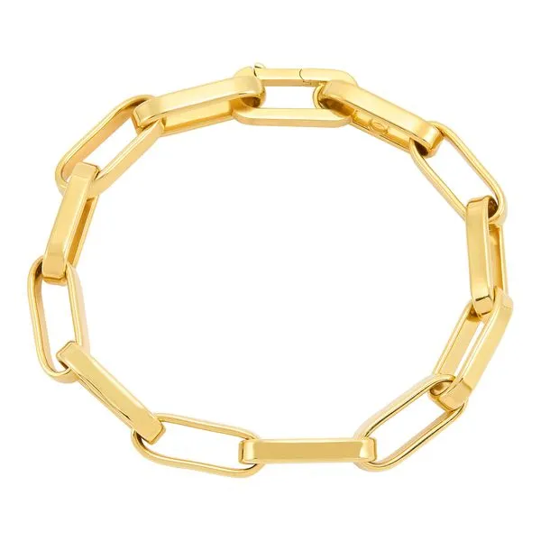 14kt YG Rectangular LInk Bracelet