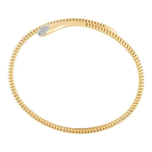 14kt YG Tubogas bypass Bangle bracelet