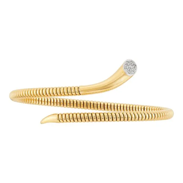 14kt YG Tubogas bypass Bangle bracelet