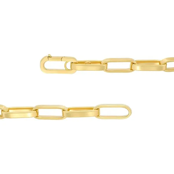 14kt YG Rectangular LInk Bracelet