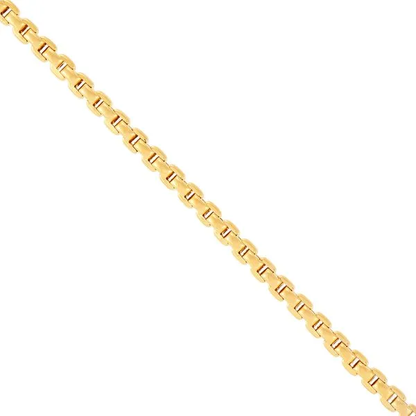 14tkYG semi solid bracelet Image 2 Carroll's Jewelers Doylestown, PA