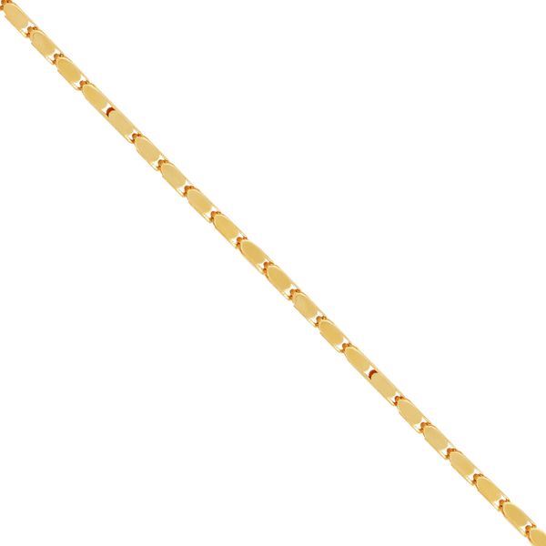 14kt YG oval popcorn link bracelet Image 2 Carroll's Jewelers Doylestown, PA