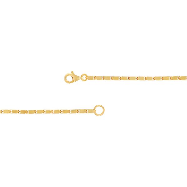 14kt YG oval popcorn link bracelet Image 3 Carroll's Jewelers Doylestown, PA