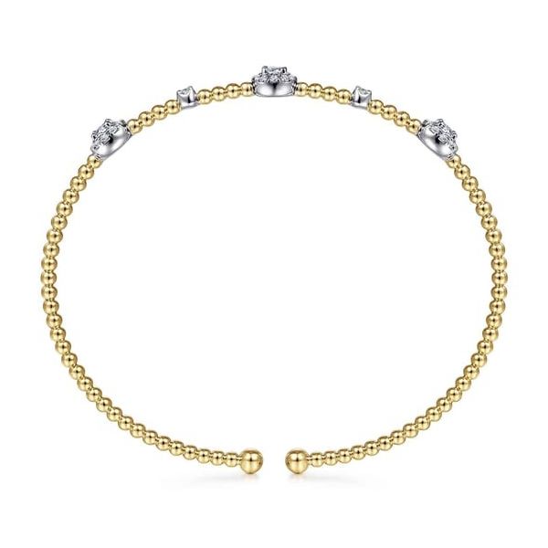 Diamond Cluster Station Bangle Bracelet Image 2 Carroll's Jewelers Doylestown, PA