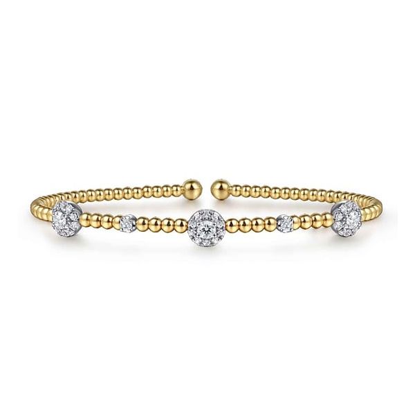 Diamond Cluster Station Bangle Bracelet Carroll's Jewelers Doylestown, PA