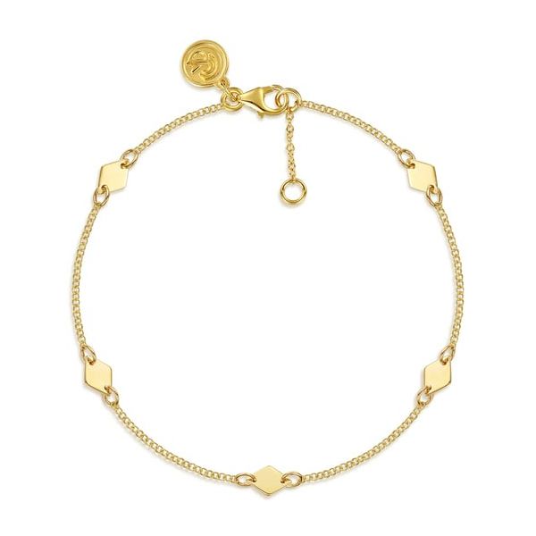 Gold Rhombus Station Bracelet Carroll's Jewelers Doylestown, PA