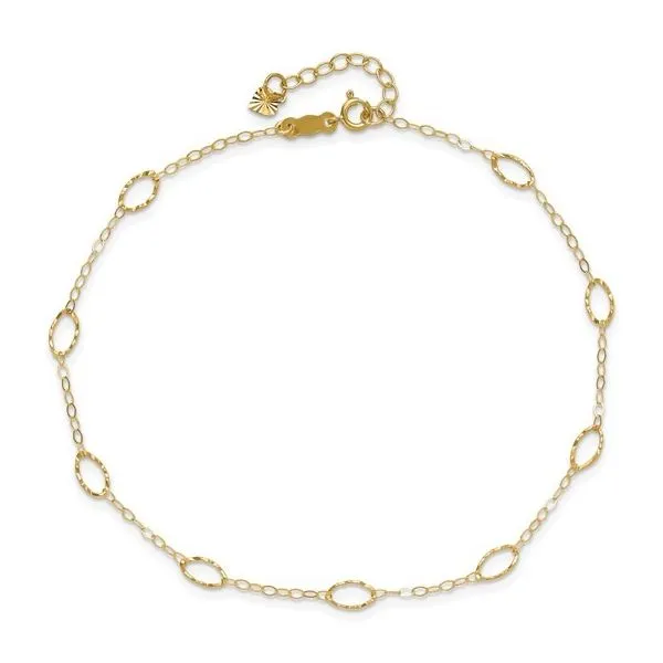 14kt YG Anklet