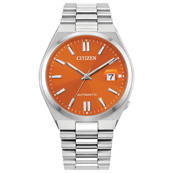 Citizen Tsuyosa Automatic Watch with Orange Dial Carroll's Jewelers Doylestown, PA