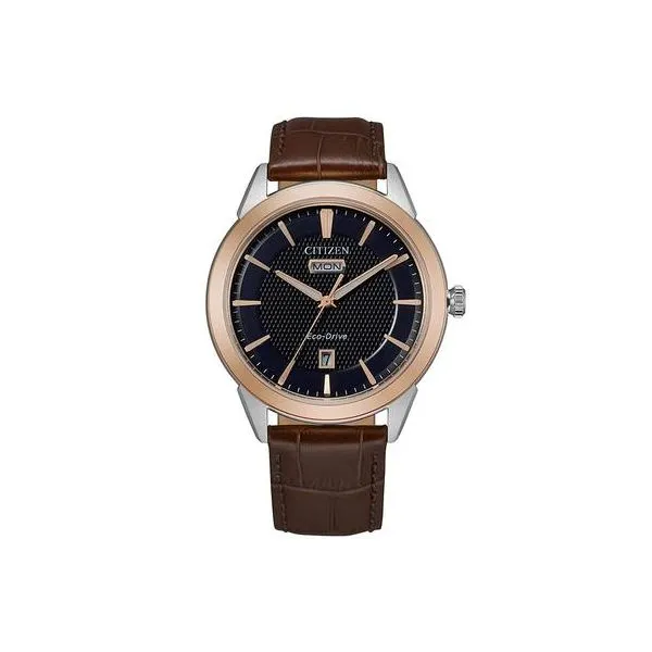 Gent's Citizen Watch with Leather Strap Carroll's Jewelers Doylestown, PA