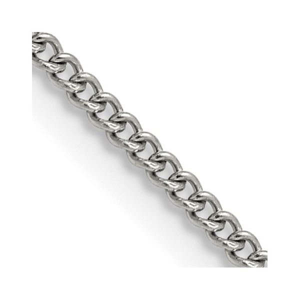Stainless Curb Chain 2.25mm 22