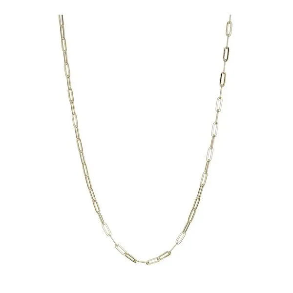 Yellow over SS paperclip necklace Carroll's Jewelers Doylestown, PA
