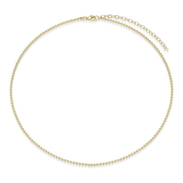 Gold Plated Bead Chain Necklace Carroll's Jewelers Doylestown, PA