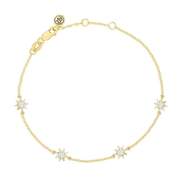 SS/GP Station Bracelet Image 2 Carroll's Jewelers Doylestown, PA
