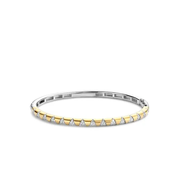 SS Two Tone Bangle Bracelet Carroll's Jewelers Doylestown, PA