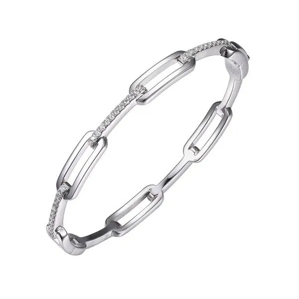 SS CZ Link Bangle Bracelet Carroll's Jewelers Doylestown, PA