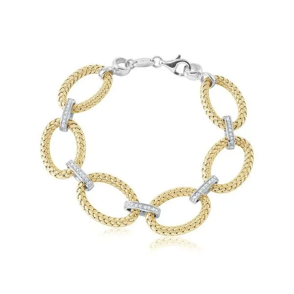 SS/GP Mesh Link Bracelet Carroll's Jewelers Doylestown, PA
