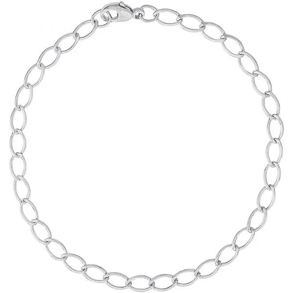 Sterling Silver charm  Bracelet Length 7