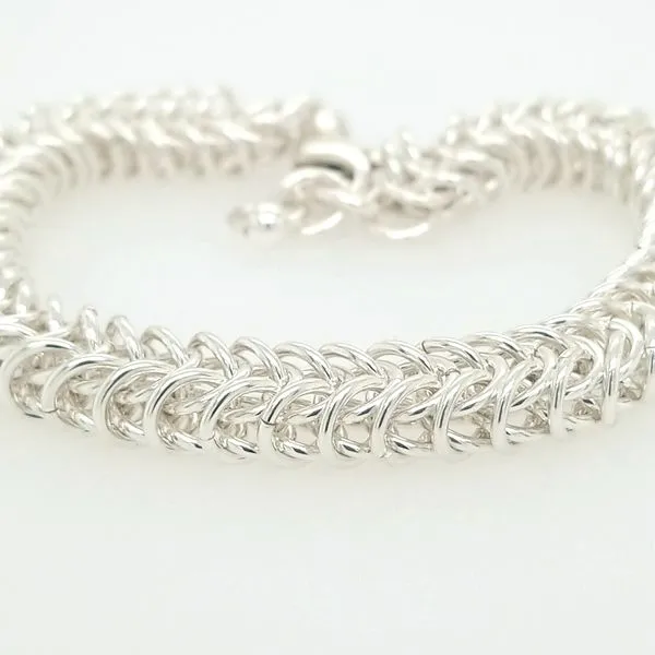 SS Handmade Box Weave Bracelet Image 2 Carroll's Jewelers Doylestown, PA
