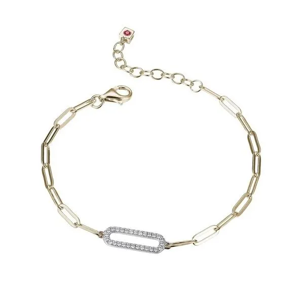 Yellow over SS Paper Clip bracelet Carroll's Jewelers Doylestown, PA