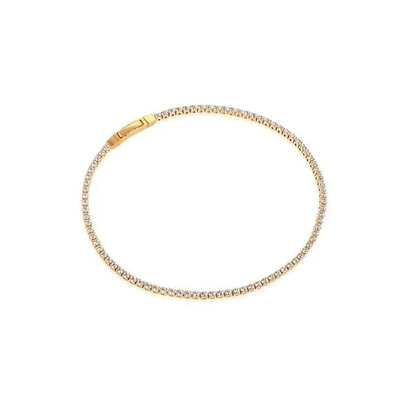 18kt GP CZ Tennis Bracelet Carroll's Jewelers Doylestown, PA