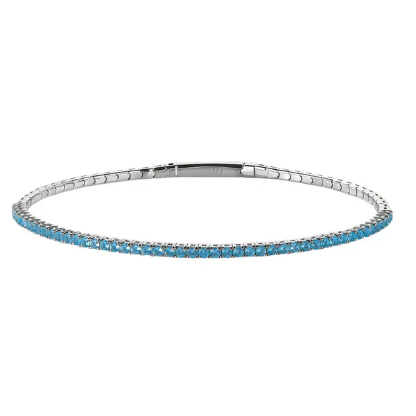 SS Flexible March Birthstone Bracelet similar item image