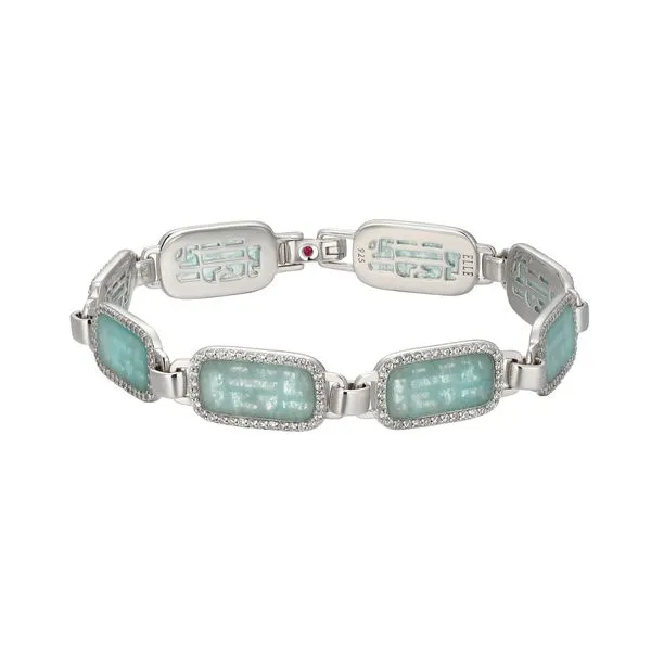SS Elle Allure Amazonite LInk Bracelet Carroll's Jewelers Doylestown, PA