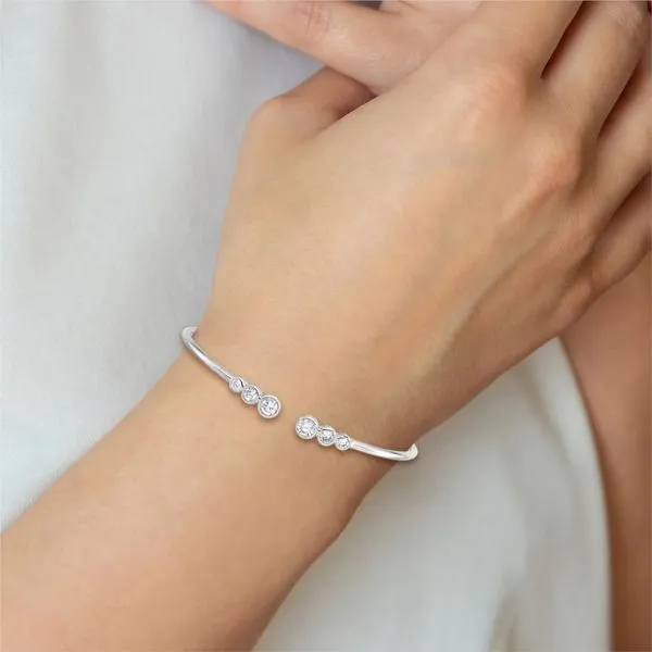 SS CZ Bangle Bracelet thumb image 2