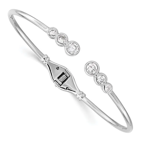 SS CZ Bangle Bracelet thumb image 1