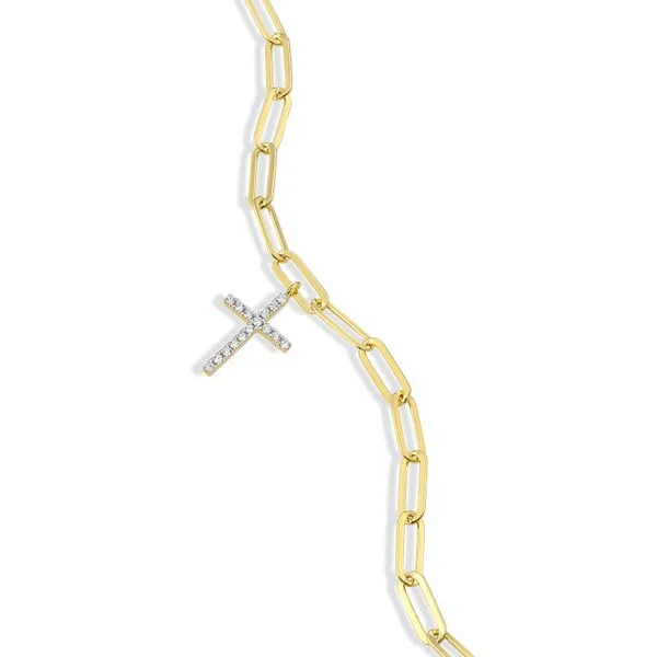GP/SS Diamond Cross Bracelet Carroll's Jewelers Doylestown, PA