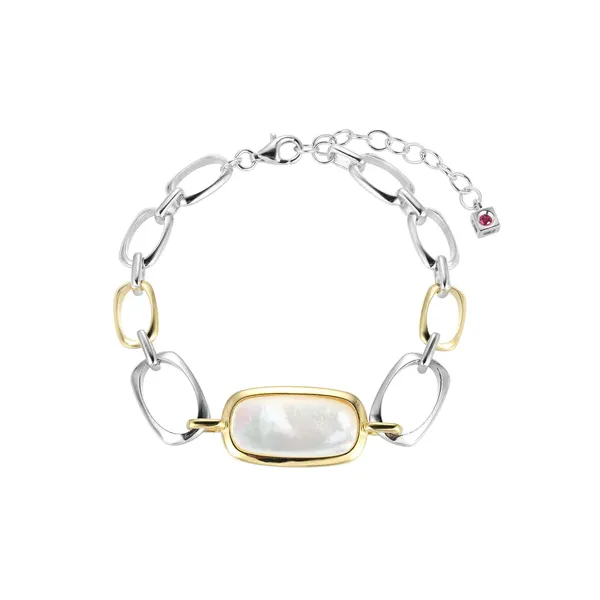 SS/GP Mother of Pearl Bracelet